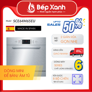 Máy Rửa Chén Âm Tủ Series 6 Bosch SCE64M65EU/ Nhập Khẩu Tây Ban Nha